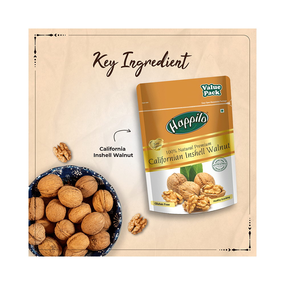 Happilo 100% Natural Premium Californian Inshell Walnut Gluten Free - Image 3
