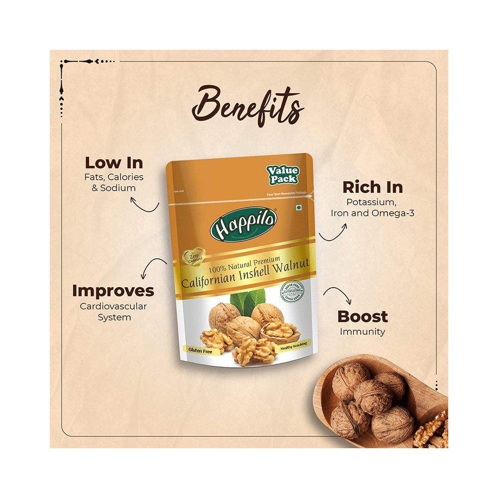 Happilo 100% Natural Premium Californian Inshell Walnut Gluten Free - Image 5