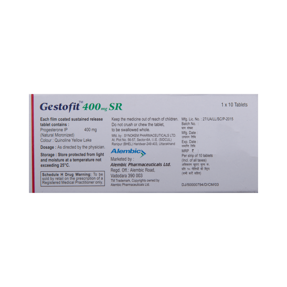 Gestofit 400mg SR Tablet - Image 3