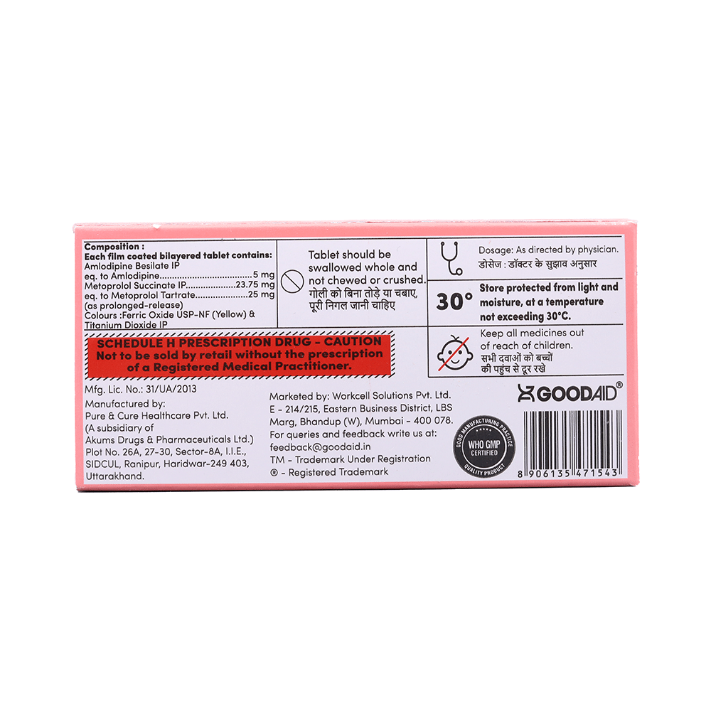 Goodolol XL AM 25 Tablet - Image 2