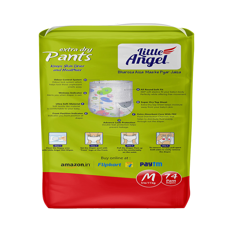 Little Angel Extra Dry Pants Medium - Image 3