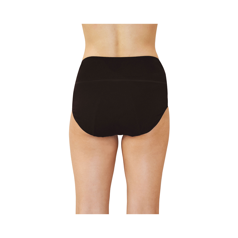 QNIX High Cut Period Underwear Black Medium - Image 5