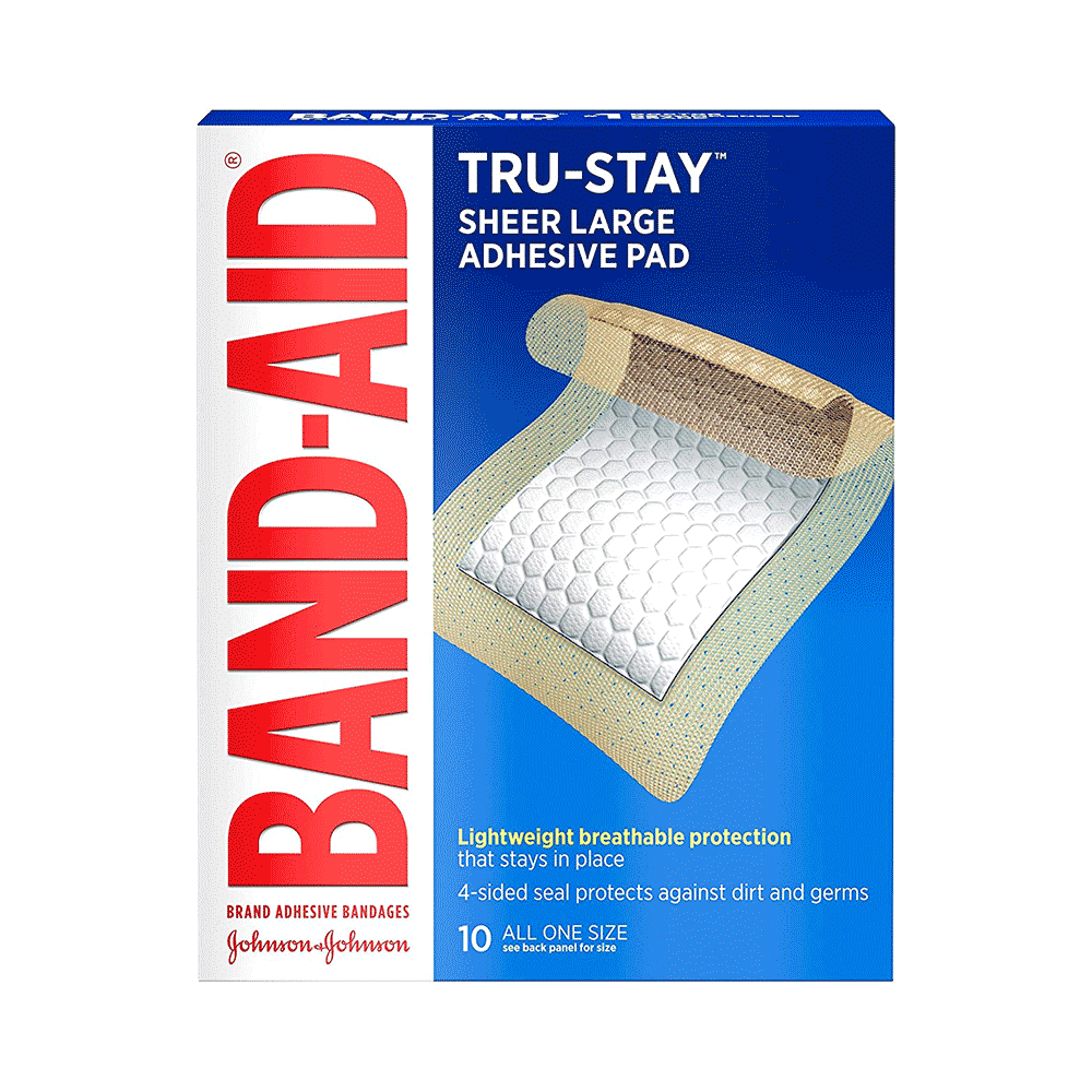 Tru-Stay Band aid Sheer Large Adhesive Pad - Image 1
