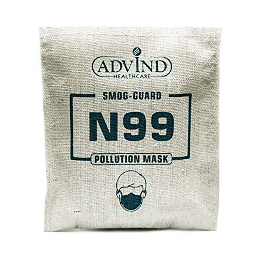 Advind Healthcare Smog Guard N99 Mask with 2 Valve L-XL Blue - Image 2