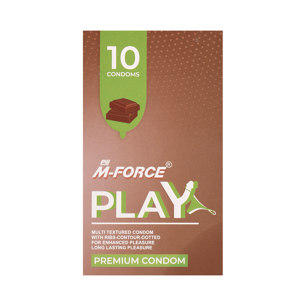 PII M-Force Play Condom (10 Each)condon Chocolate - Image 1