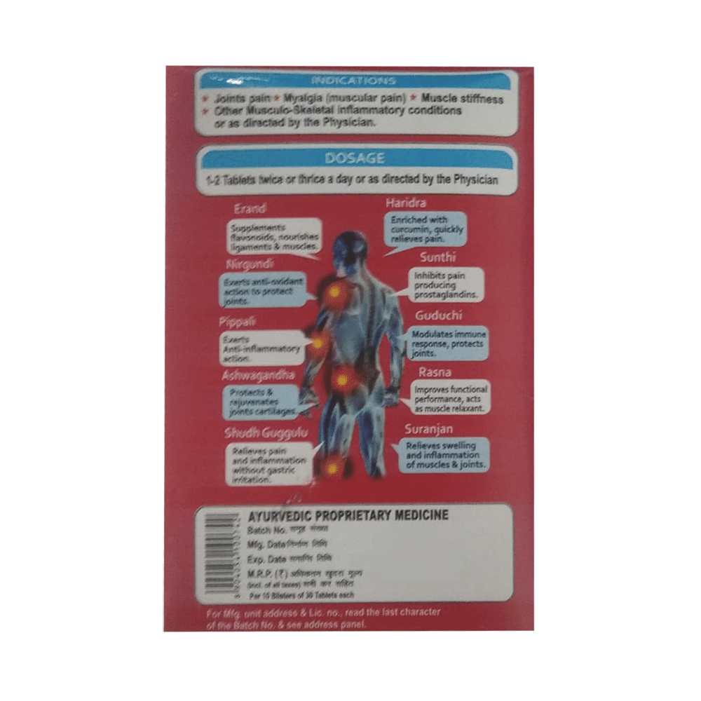 Muscalt Forte Tablet |  For Joint & Muscle Pain Relief - Image 3