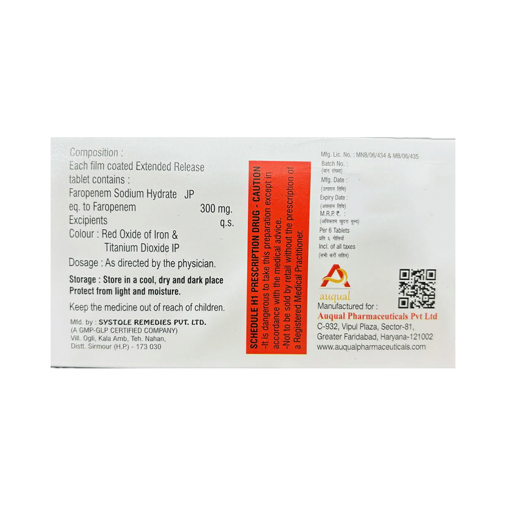 Faropril 300 Tablet ER - Image 2