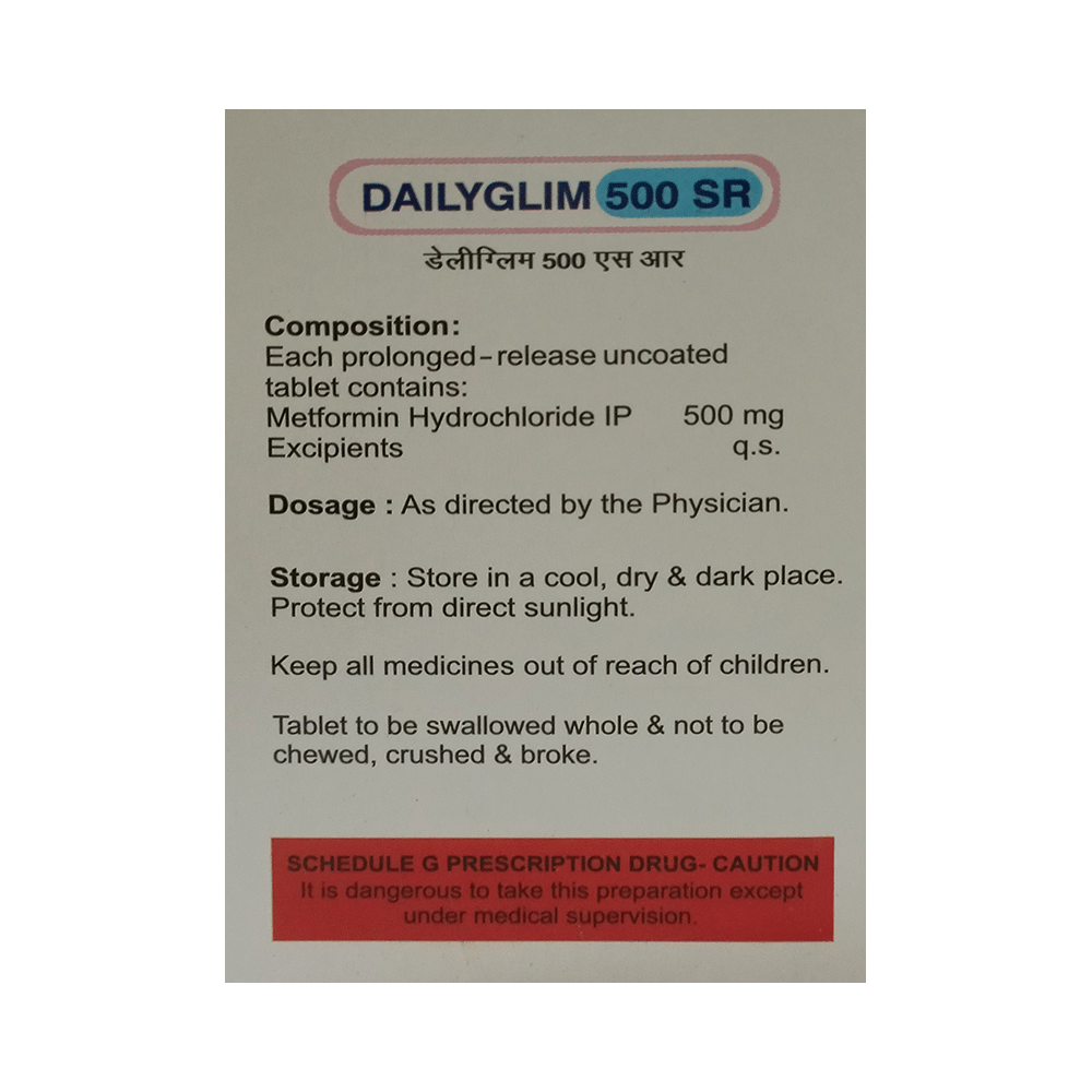 Dailyglim 500 SR Tablet - Image 4