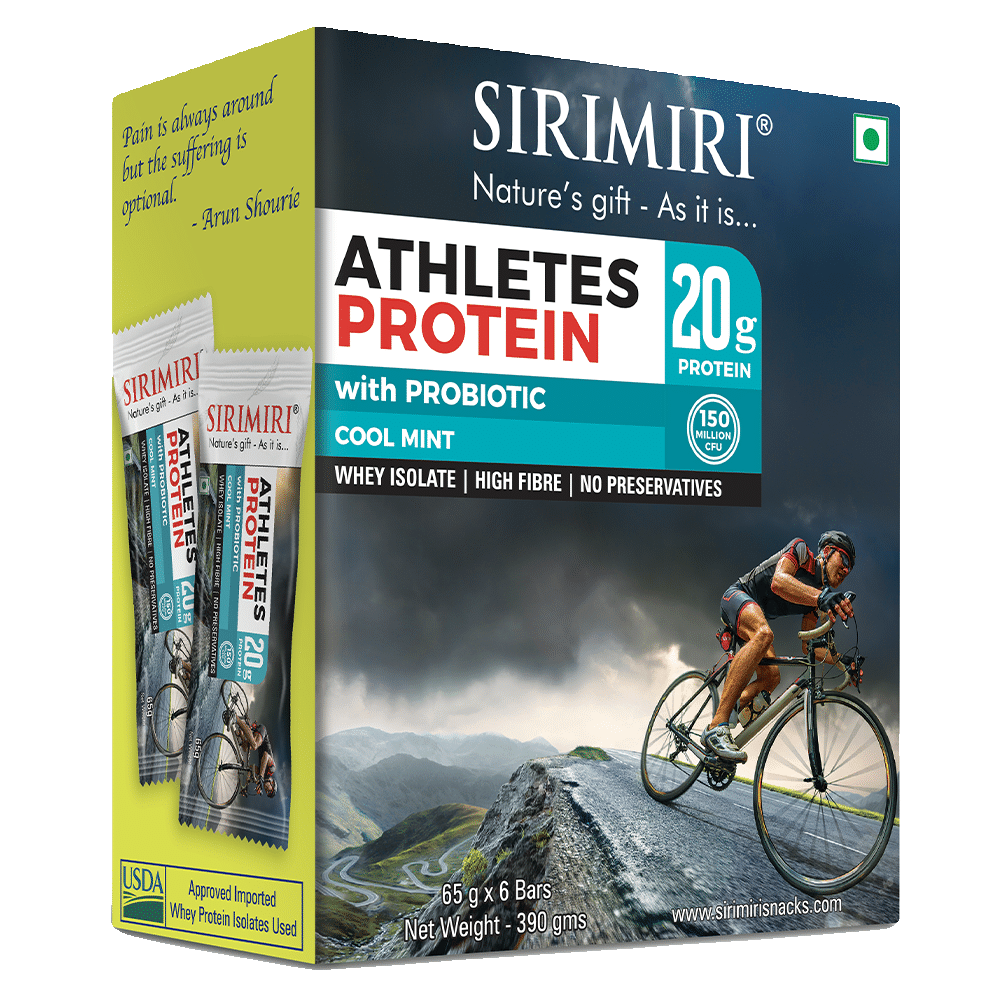 Sirimiri Athletes Protein with Probiotcs (65gm Each) Cool Mint - Image 1