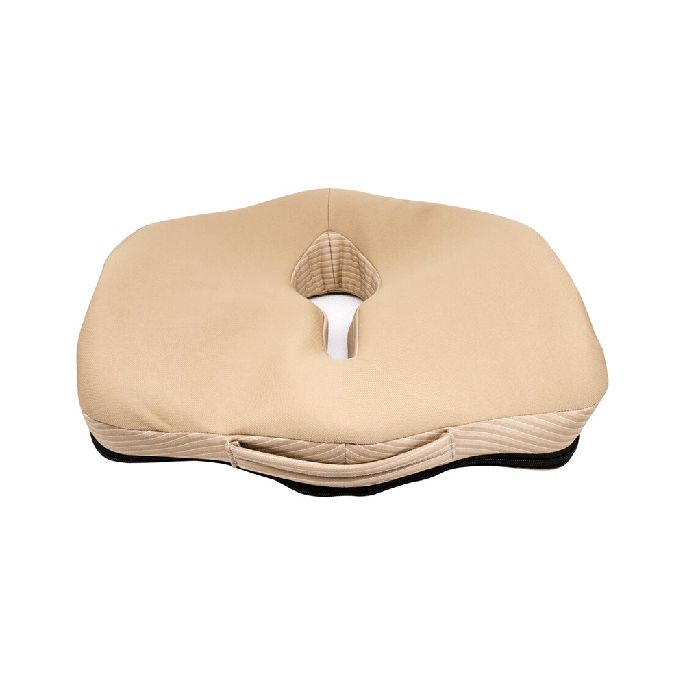 Sleepsia Advance Orthopaedic Coccyx Seat Cushion/Pillow with Memory Foam Beige - Image 1