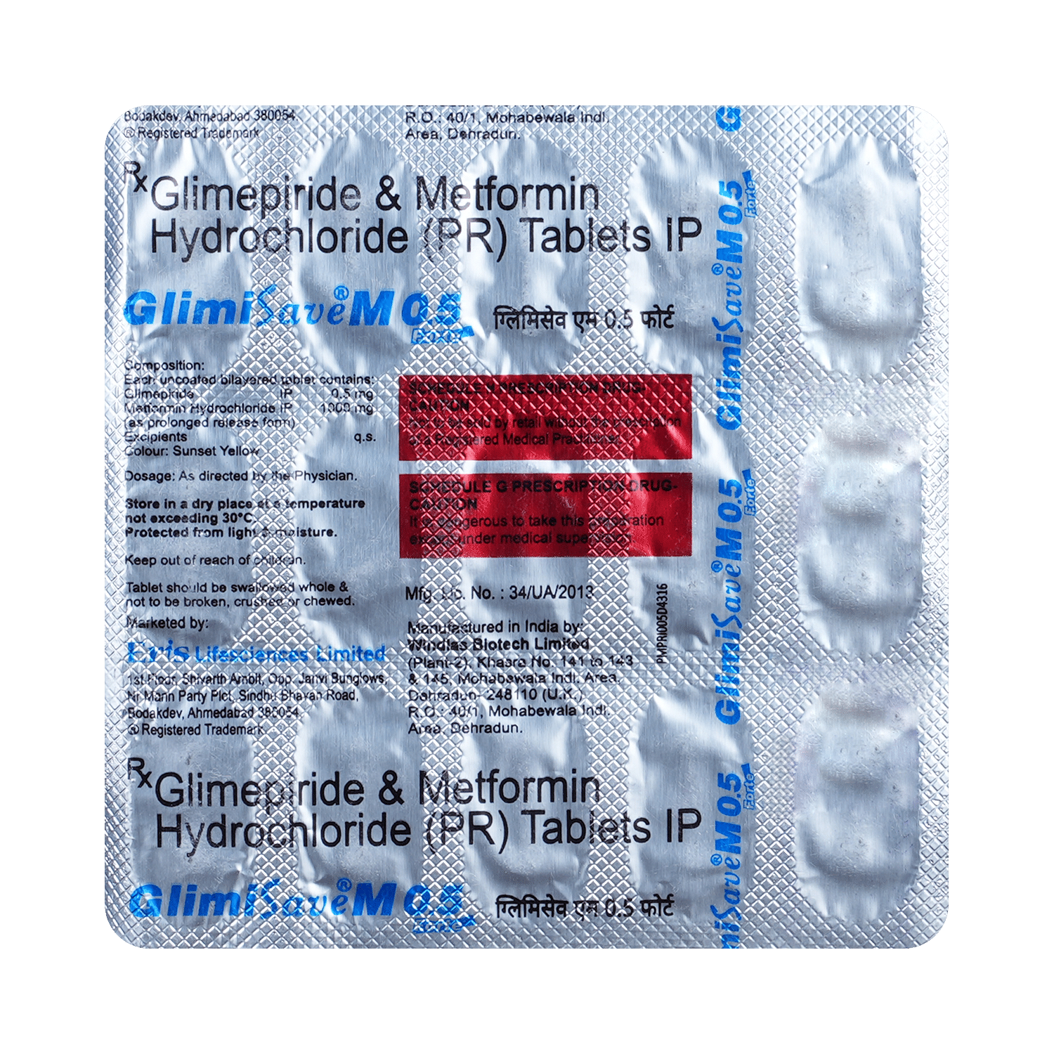 Glimisave M Forte 0.5mg/1000mg Tablet PR - Image 3