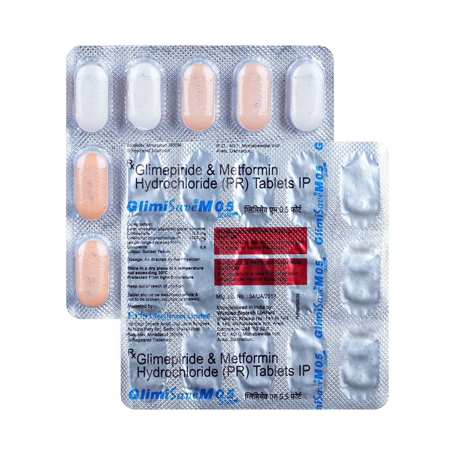 Glimisave M Forte 0.5mg/1000mg Tablet PR - Image 1