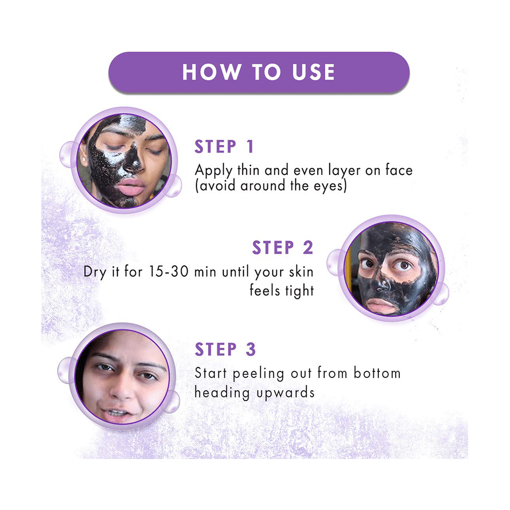 WOW Skin Science Activated Charcoal Peel Off Face Mask - Image 5