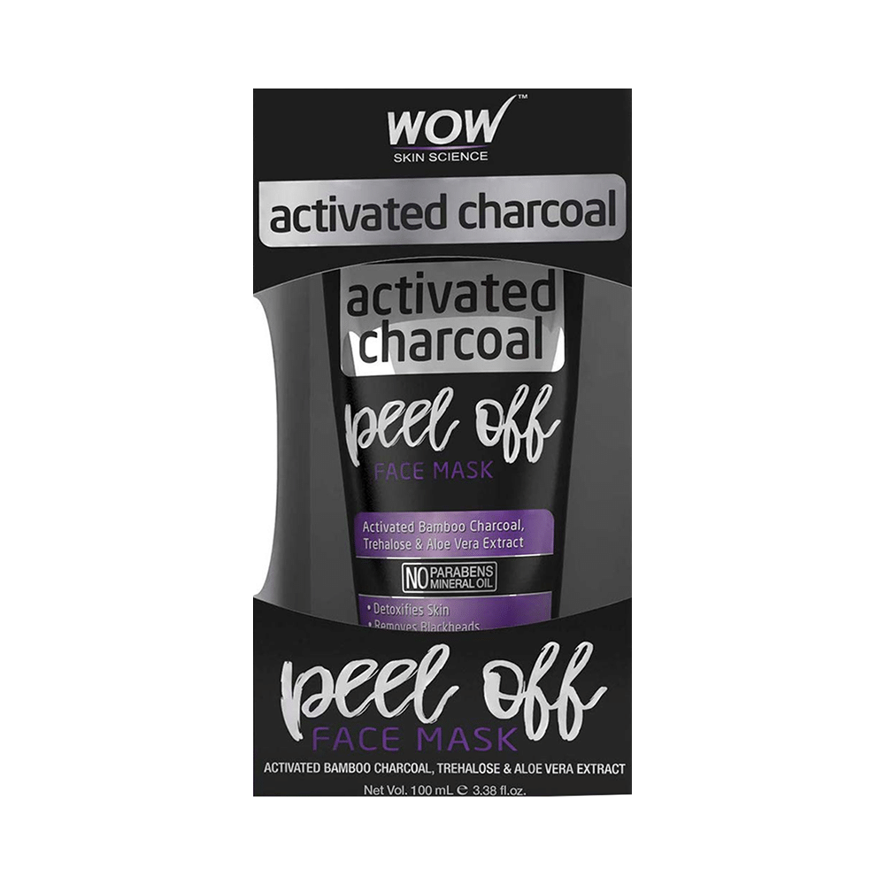 WOW Skin Science Activated Charcoal Peel Off Face Mask - Image 1