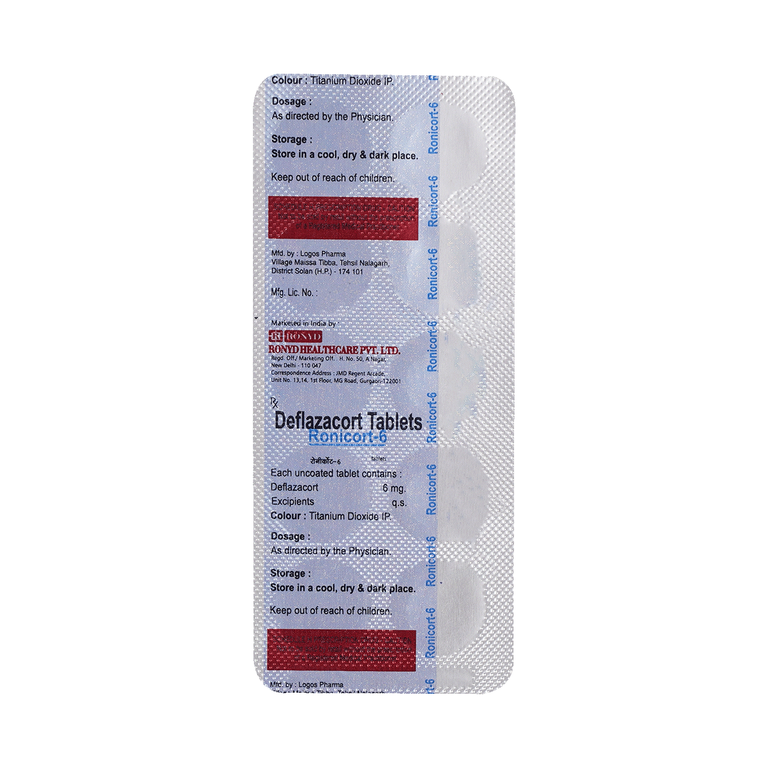 Ronicort 6mg Tablet - Image 6