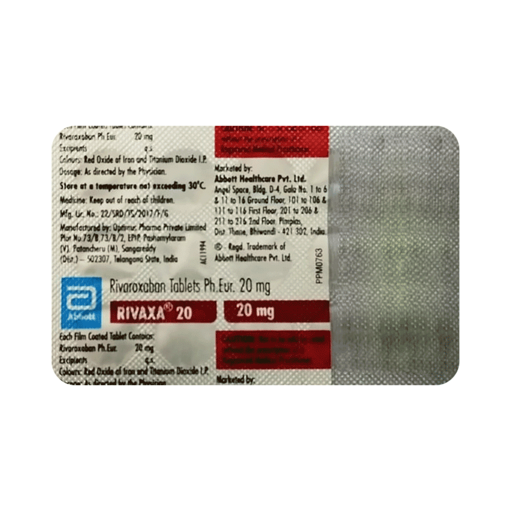 Rivaxa 20mg Tablet - Image 2