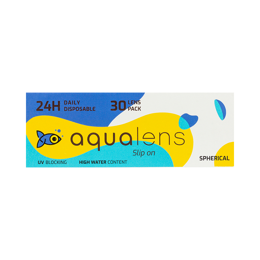 Aqualens 24H Contact Lens with High Water Content & UV Protection Optical Power -2 Transparent Spherical - Image 1