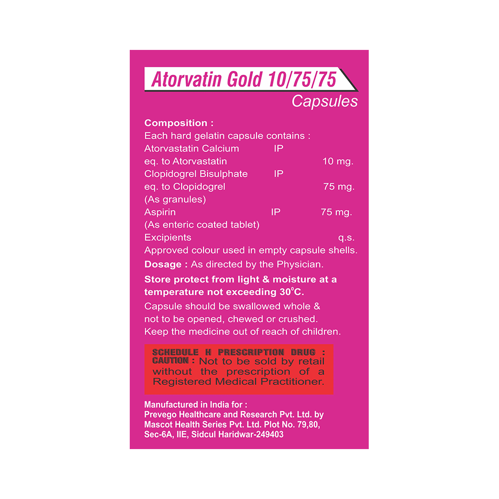 Atorvatin Gold 10/75/75 Capsule - Image 2