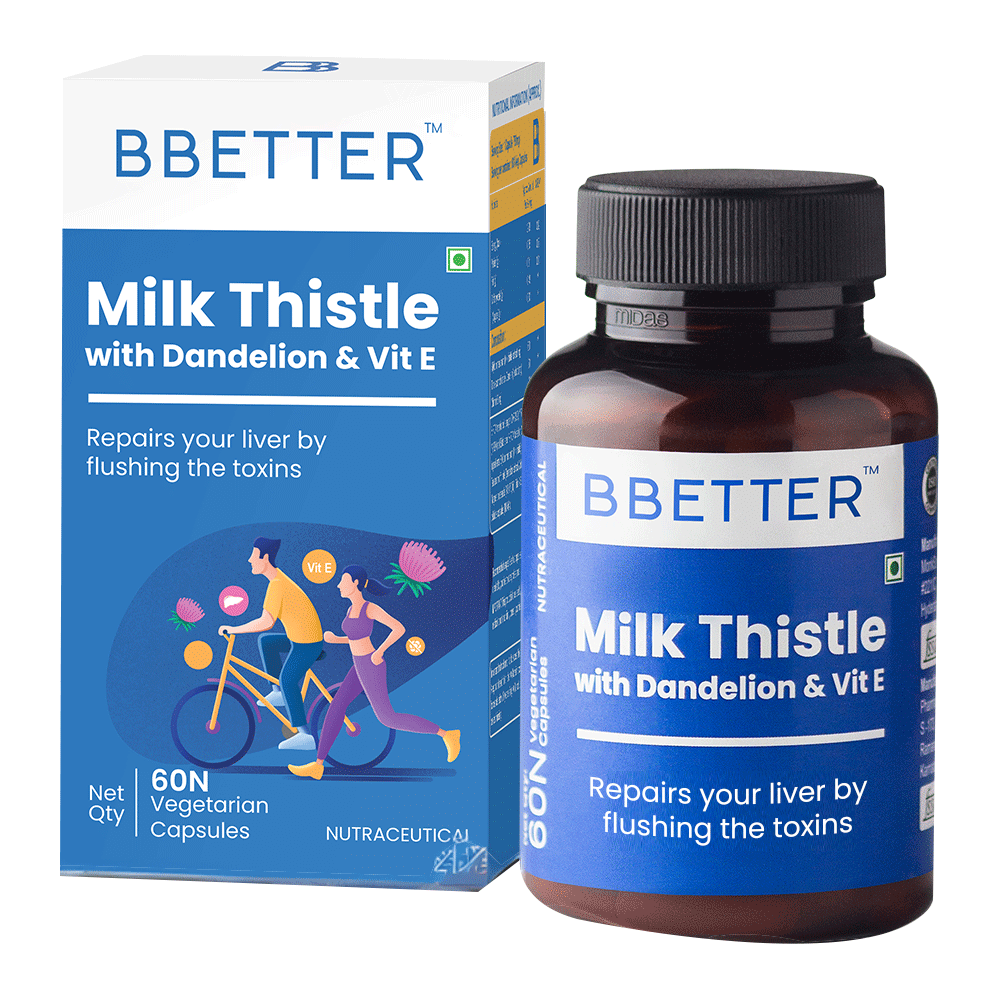 BBetter Milk Thistle with Dandelion & Vitamin E Capsule