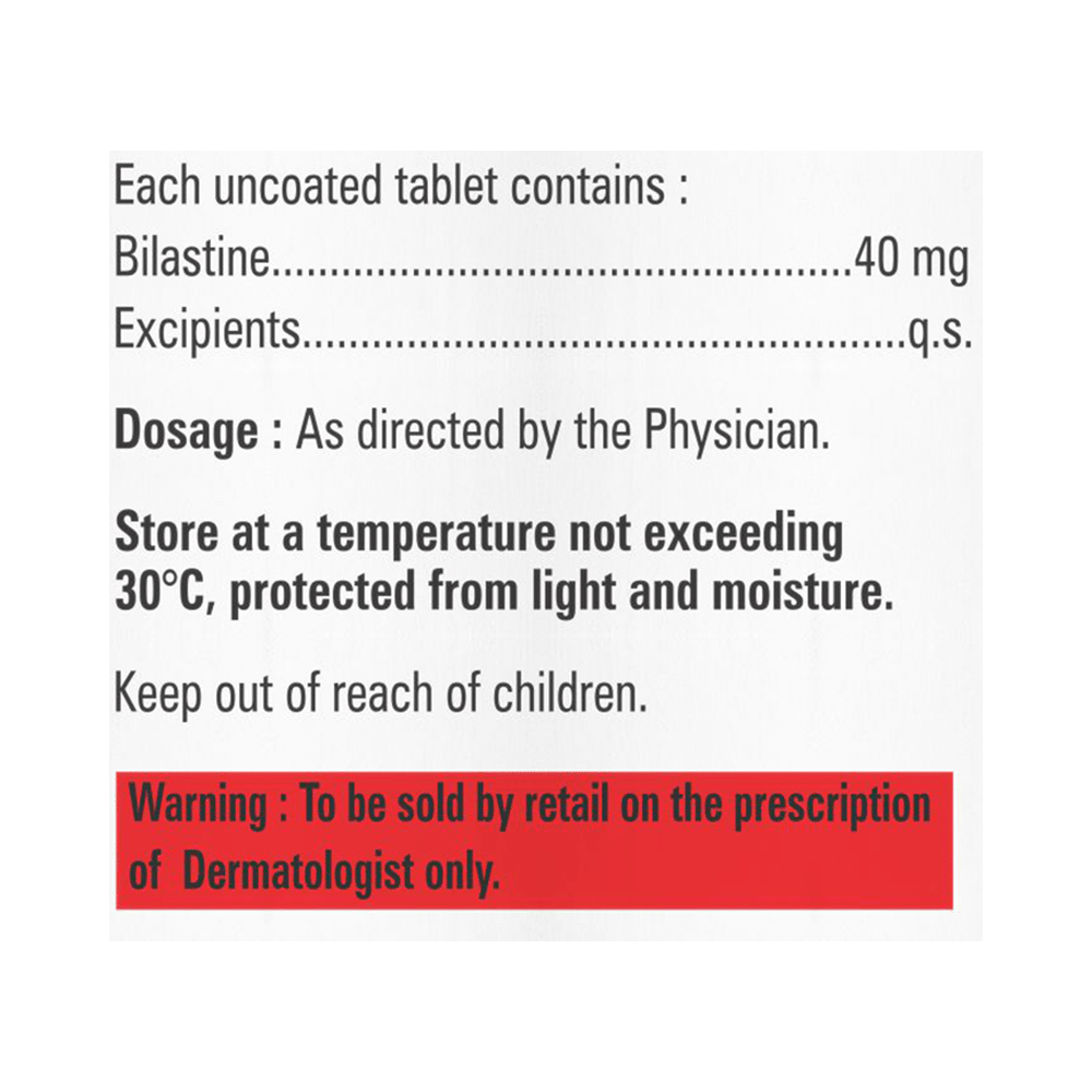 Bilavil 40 Tablet - Image 2