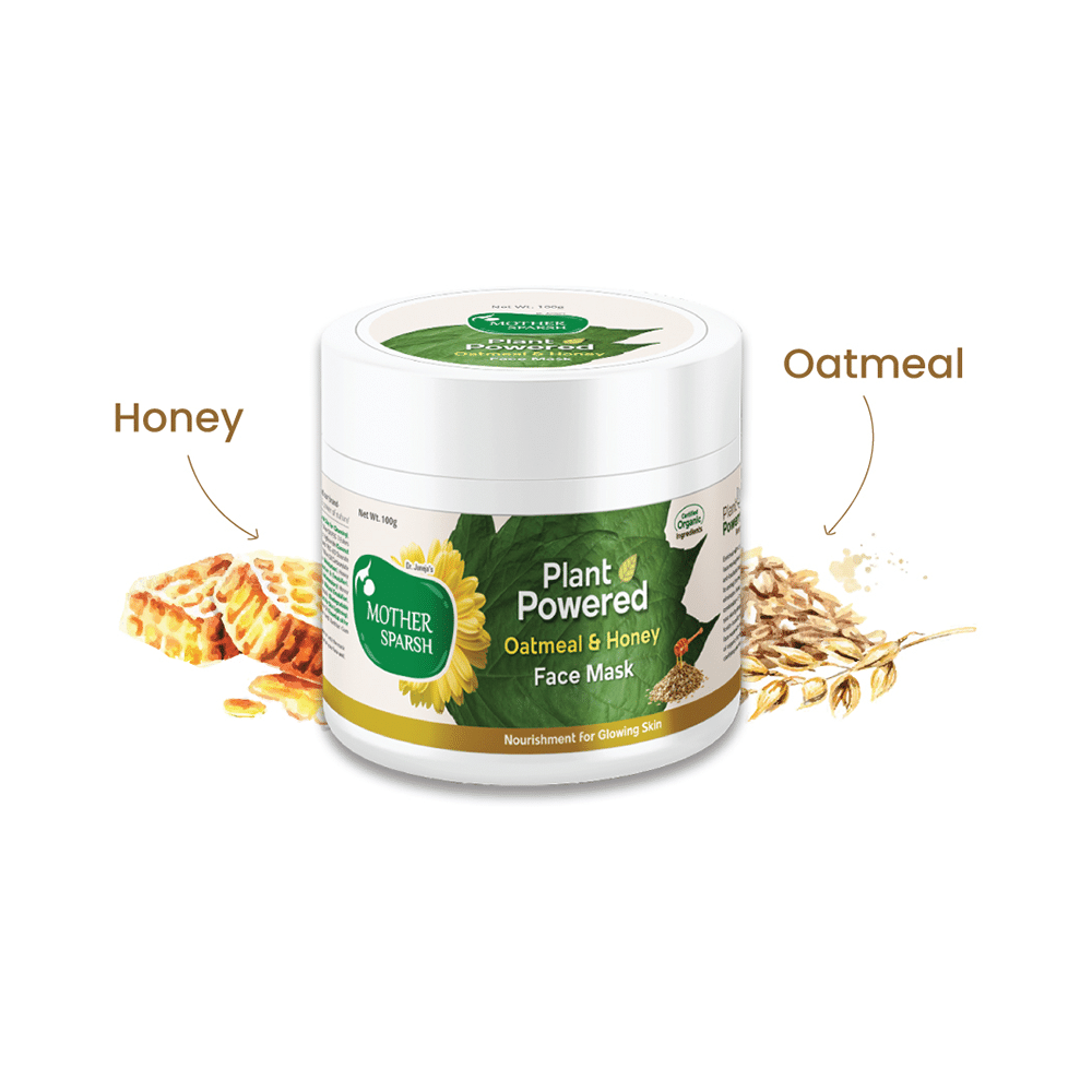 Mother Sparsh Plant Powered Face Mask Oatmeal & Honey - Image 2