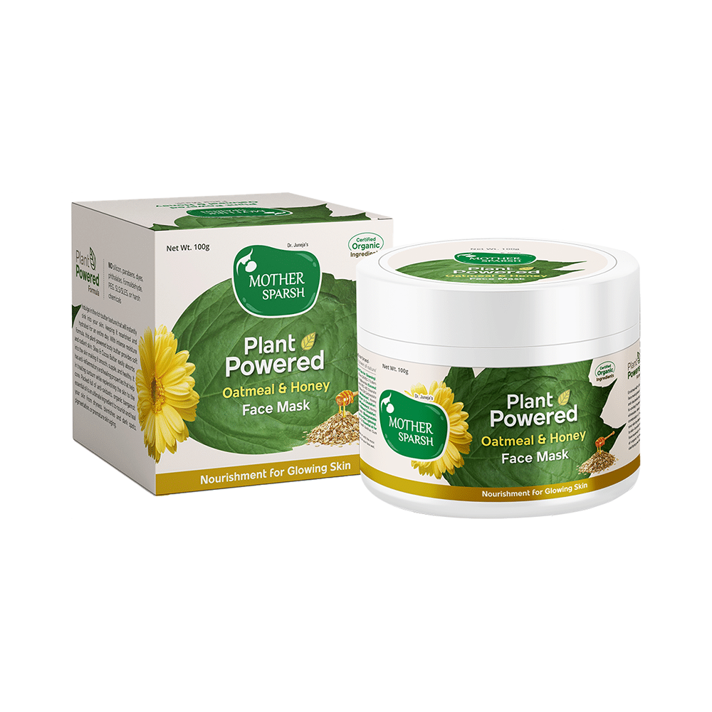 Mother Sparsh Plant Powered Face Mask Oatmeal & Honey - Image 1