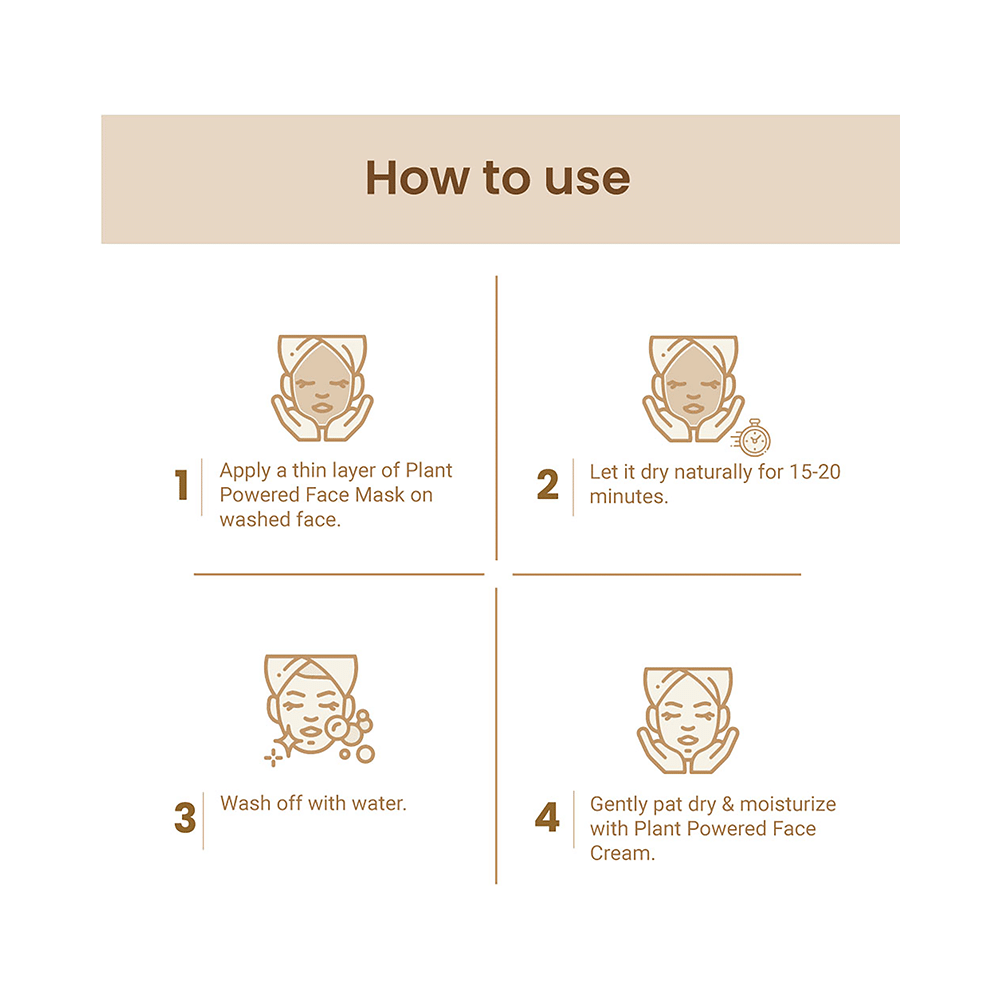 Mother Sparsh Plant Powered Face Mask Oatmeal & Honey - Image 4