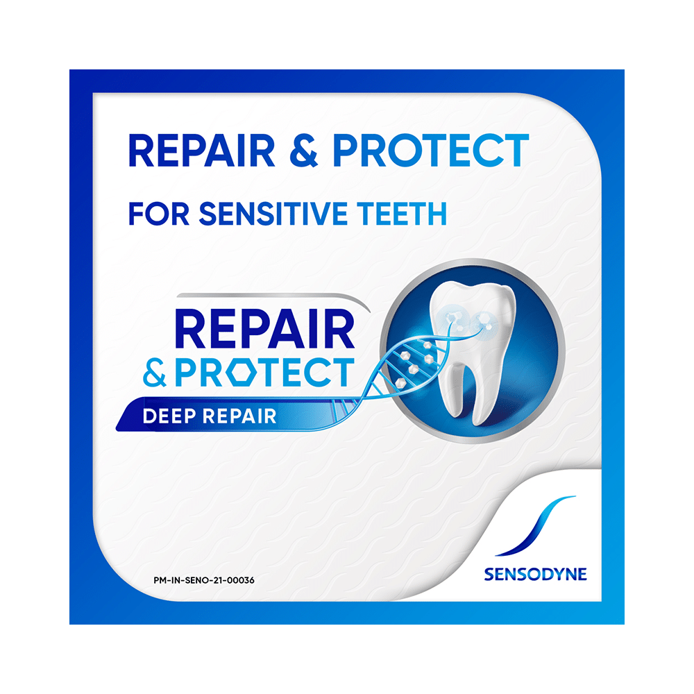 Combo Pack of Sensodyne Repair & Protect Sensitive Toothpaste (100gm) & Sensodyne Deep Clean Toothbrush - Image 6