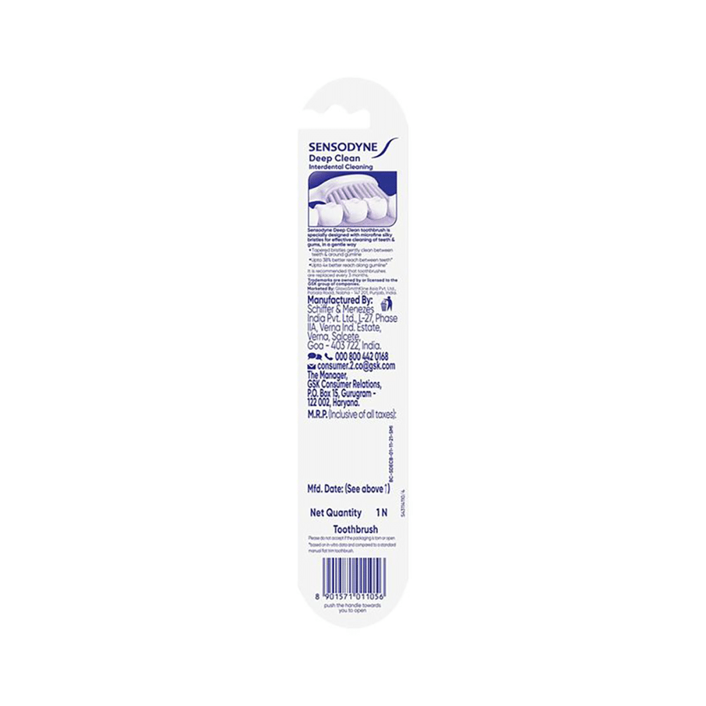 Combo Pack of Sensodyne Repair & Protect Sensitive Toothpaste (100gm) & Sensodyne Deep Clean Toothbrush - Image 10