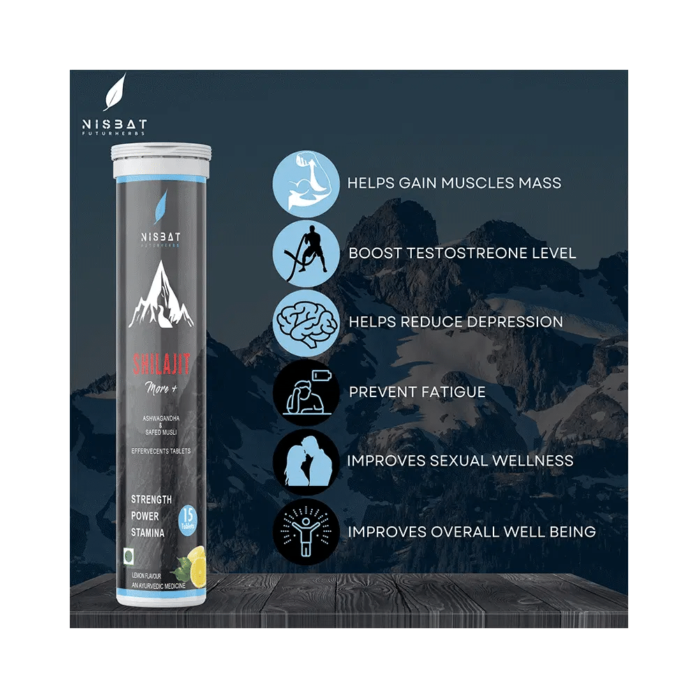 Nisbat Futurherbs Shilajit more+ Effervescent Tablet Lemon - Image 4