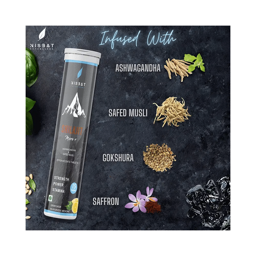 Nisbat Futurherbs Shilajit more+ Effervescent Tablet Lemon - Image 3