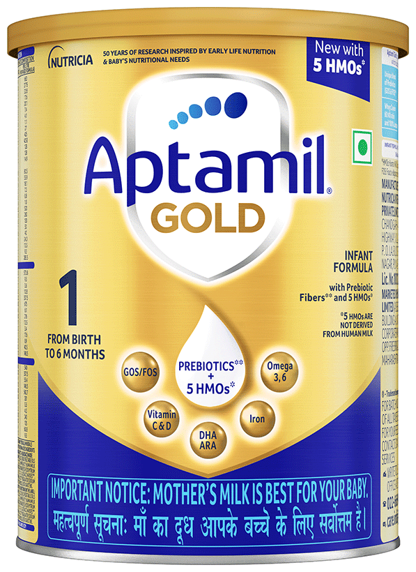 Aptamil Gold Stage 1 Infant Formula With Prebiotic Powder From Birth To 6 Months 400 gm - Image 1