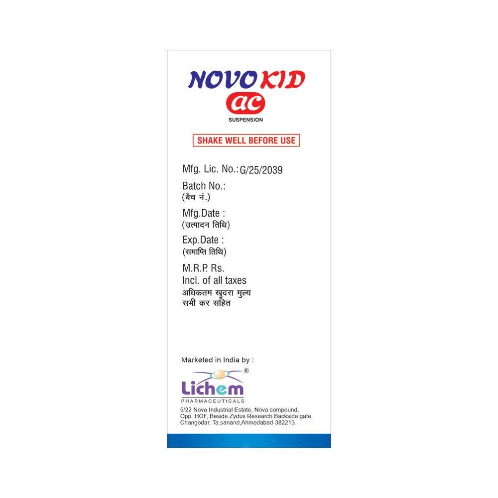 Novo AC Kid Oral Suspension - Image 3