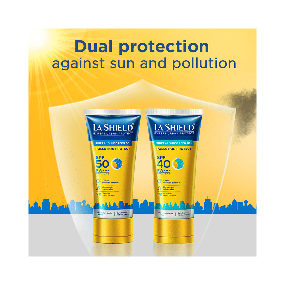 La Shield Expert Urban Protect Mineral Sunscreen Gel | UVA/UVB Protection | Paraben-Free | SPF 50 - Image 8