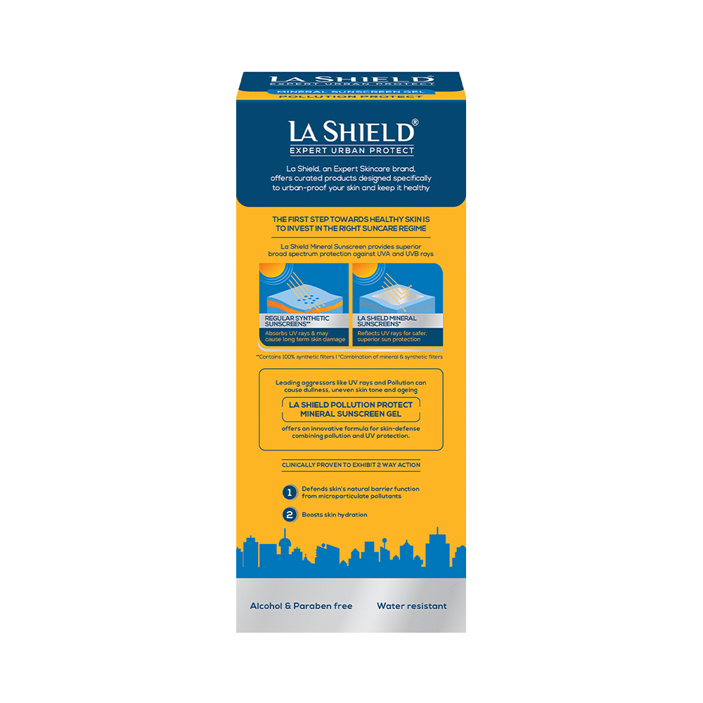 La Shield Expert Urban Protect Mineral Sunscreen Gel | UVA/UVB Protection | Paraben-Free | SPF 50 - Image 7