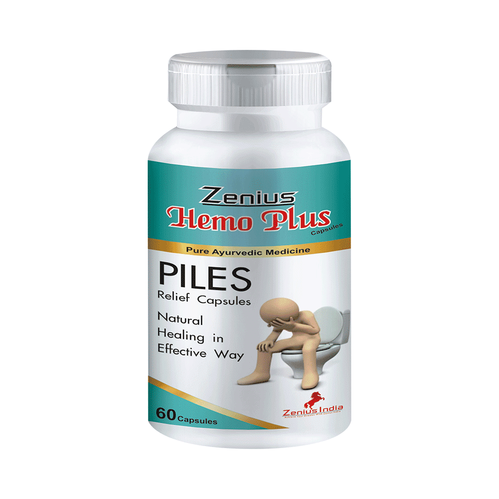 Zenius Hemo Plus Capsule for Piles Care, Hemorrhoids or Bawasir - Image 1