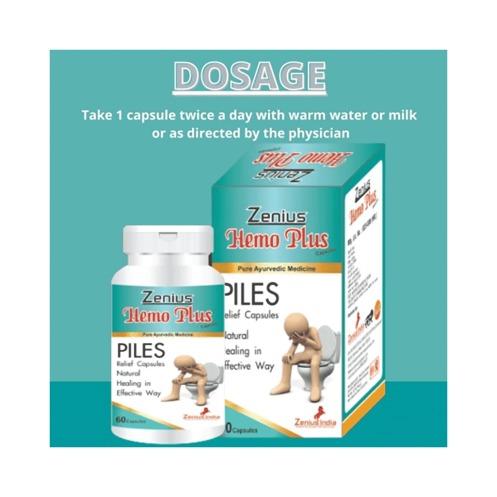 Zenius Hemo Plus Capsule for Piles Care, Hemorrhoids or Bawasir - Image 4