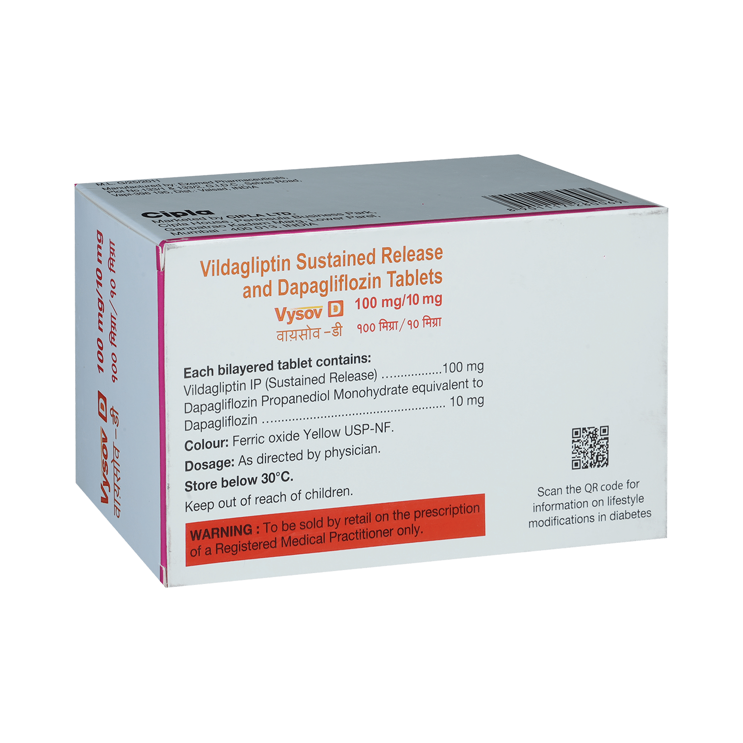 Vysov D 10mg/100mg Tablet SR - Image 3