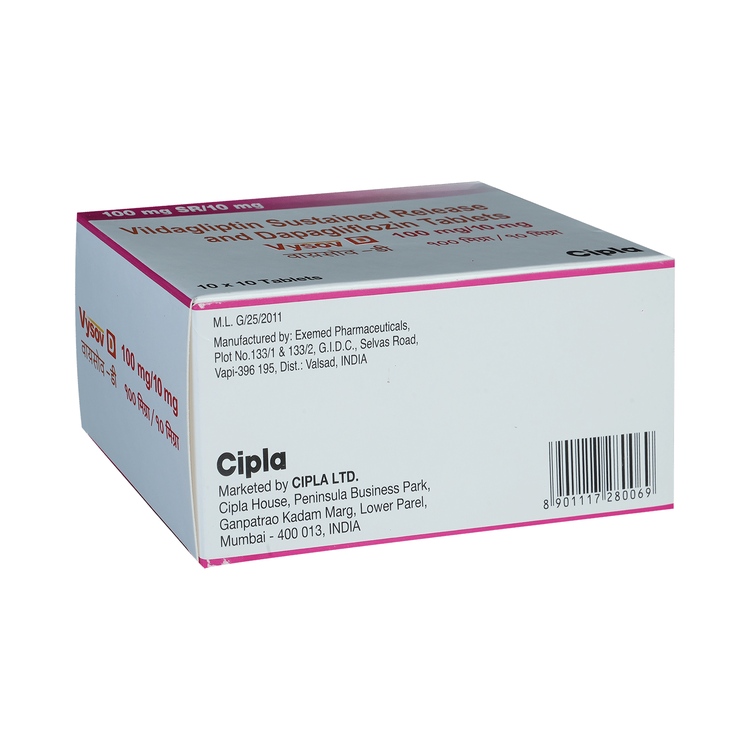 Vysov D 10mg/100mg Tablet SR - Image 4