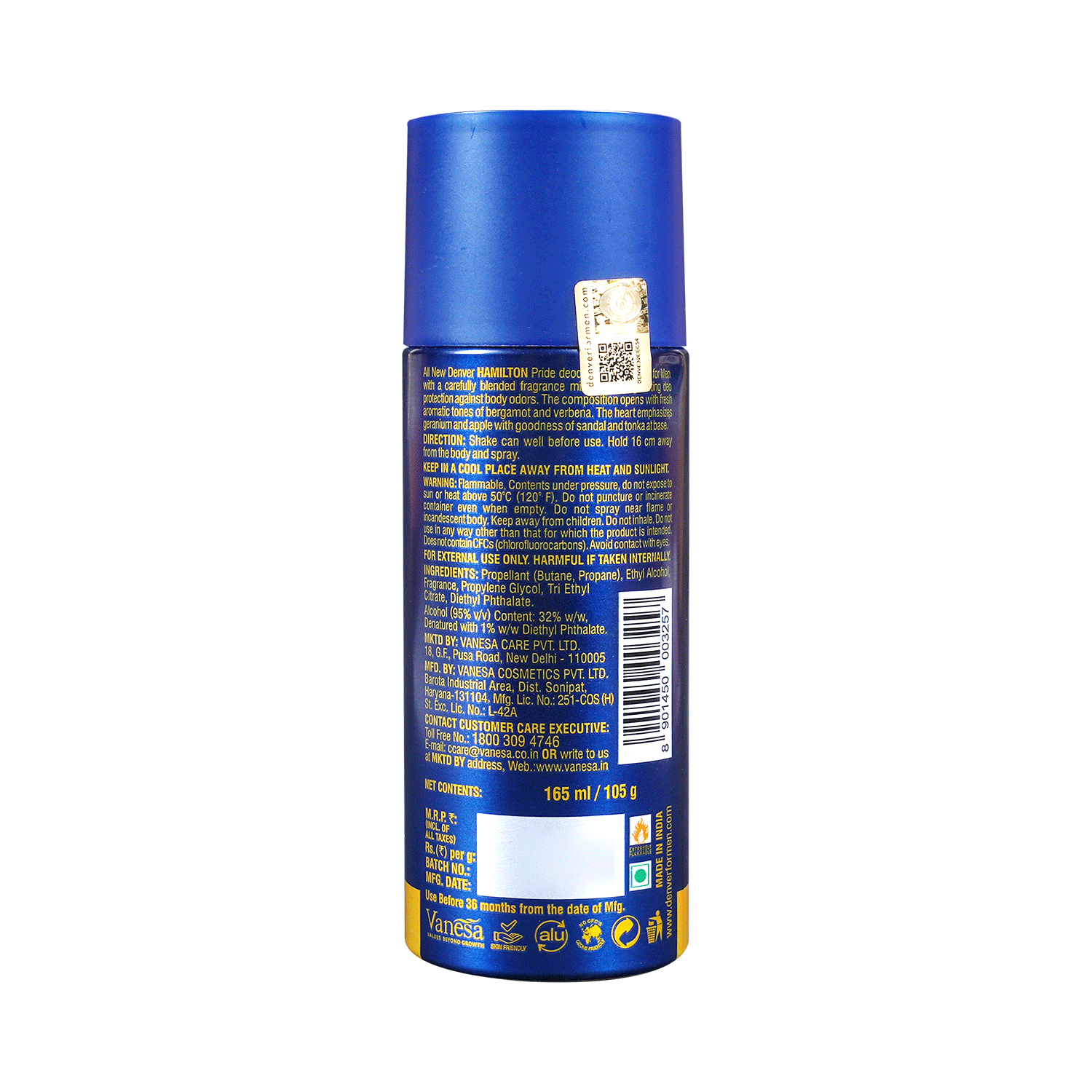 Denver Hamilton Deo Body Spray Pride - Image 3