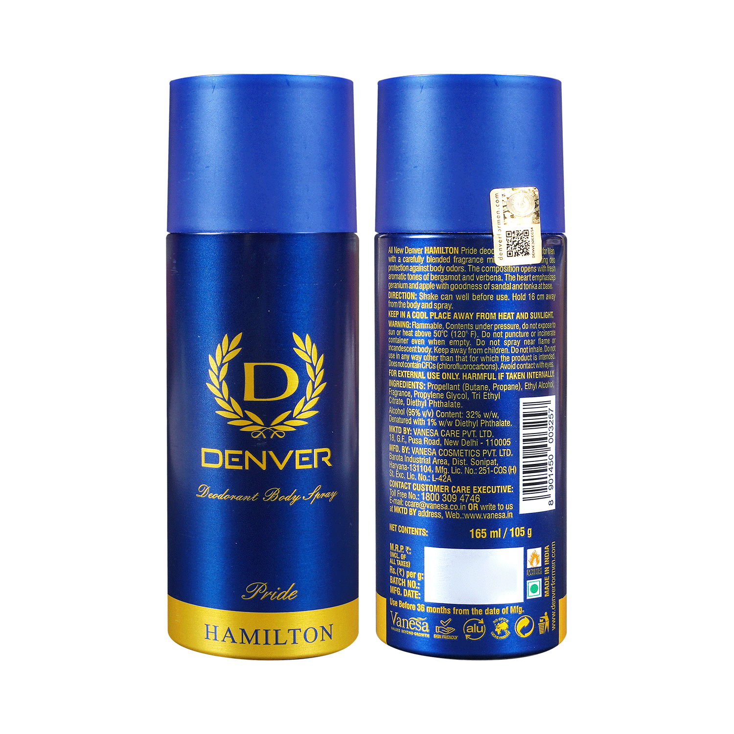 Denver Hamilton Deo Body Spray Pride - Image 1
