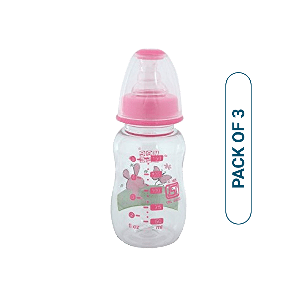 Mee Mee Feeding Bottle (Pink Yellow Purple) - Image 1