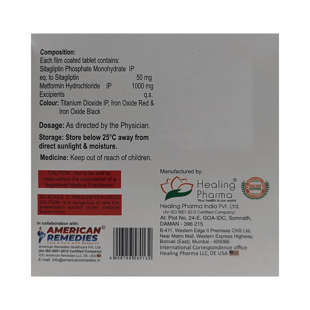 Sitasmart-M 50/1000 Tablet - Image 2