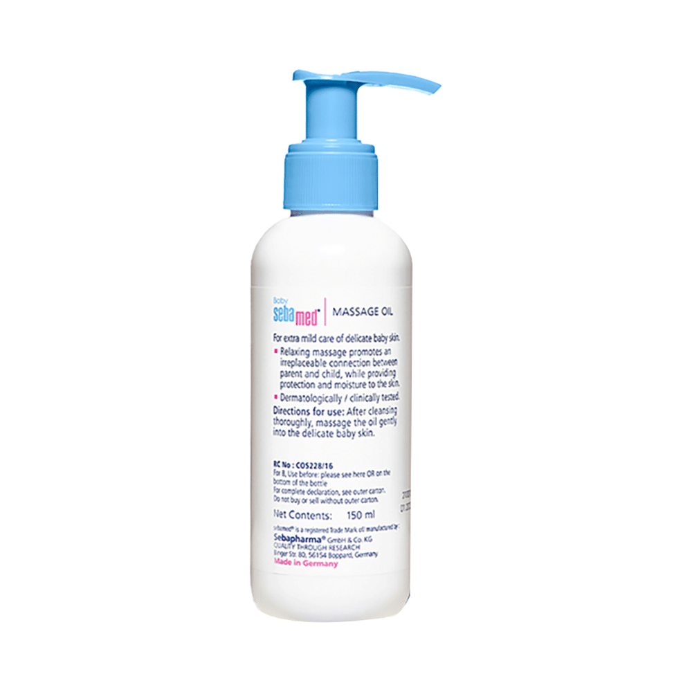 Sebamed Baby Skin Soothing Massage Oil with Soya & Wheat Germ Oil - Image 2