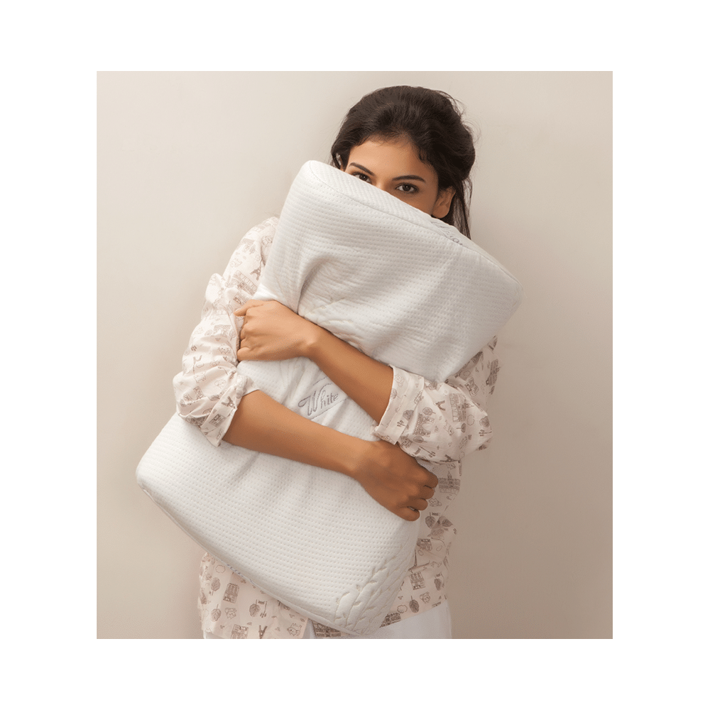 The White Willow Cervical Orthopedic Memory Foam Contour Pillow King - Image 5