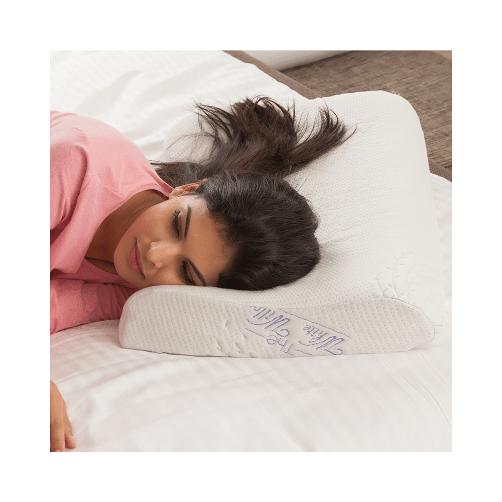 The White Willow Cervical Orthopedic Memory Foam Contour Pillow King - Image 3