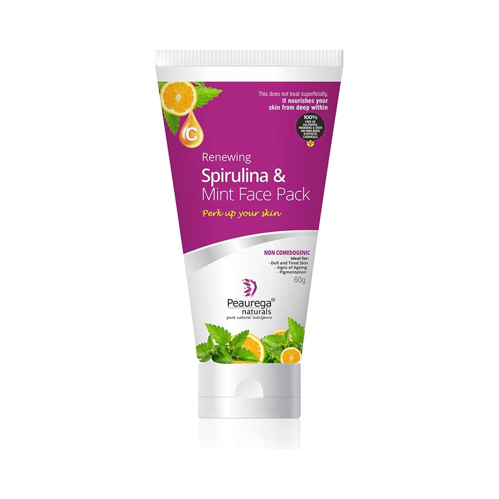 Peaurega Naturals Renewing Spirulina and Mint Face Pack - Image 1