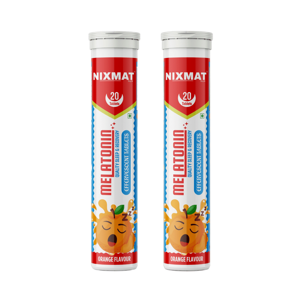 Nixmat Melatonin Effervescent Tablet (20 Each) Orange - Image 1
