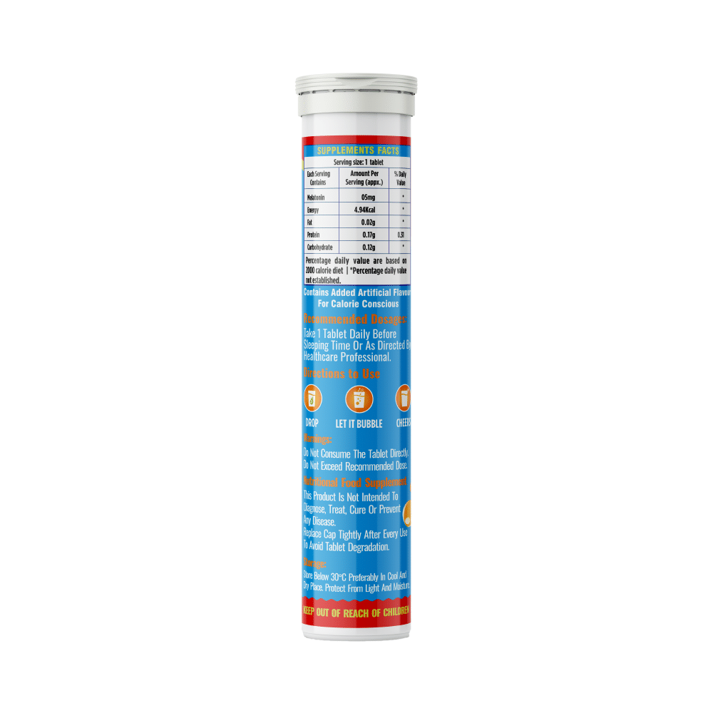 Nixmat Melatonin Effervescent Tablet (20 Each) Orange - Image 2