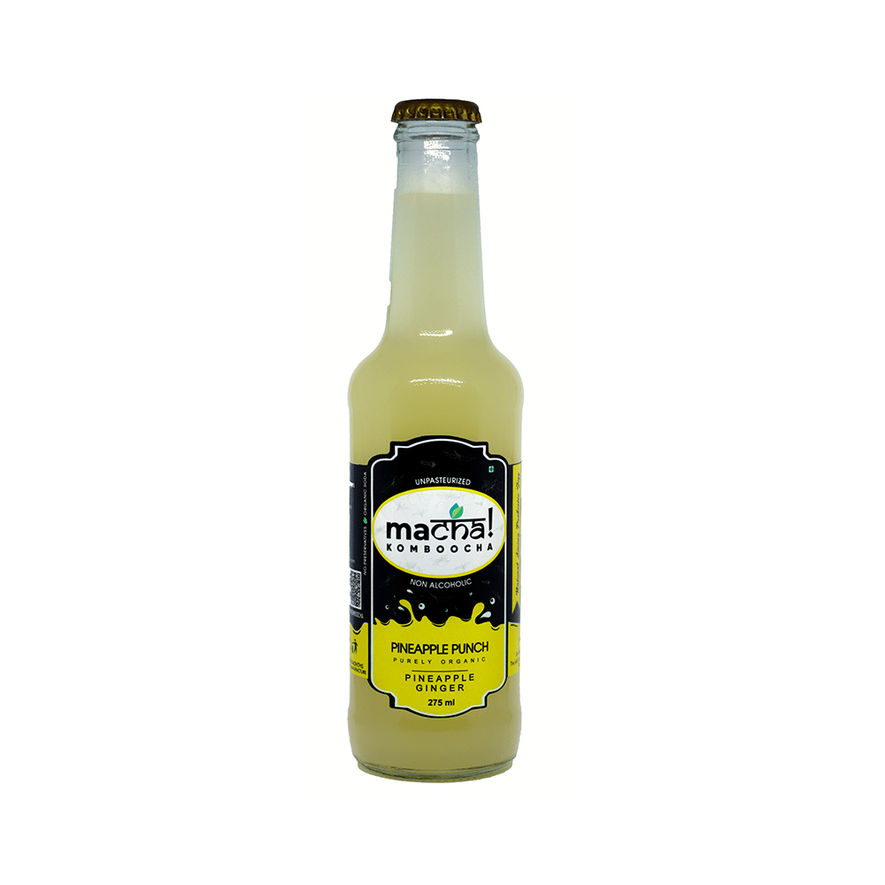 Macha! Komboocha Pineapple Punch (275ml Each) - Image 1